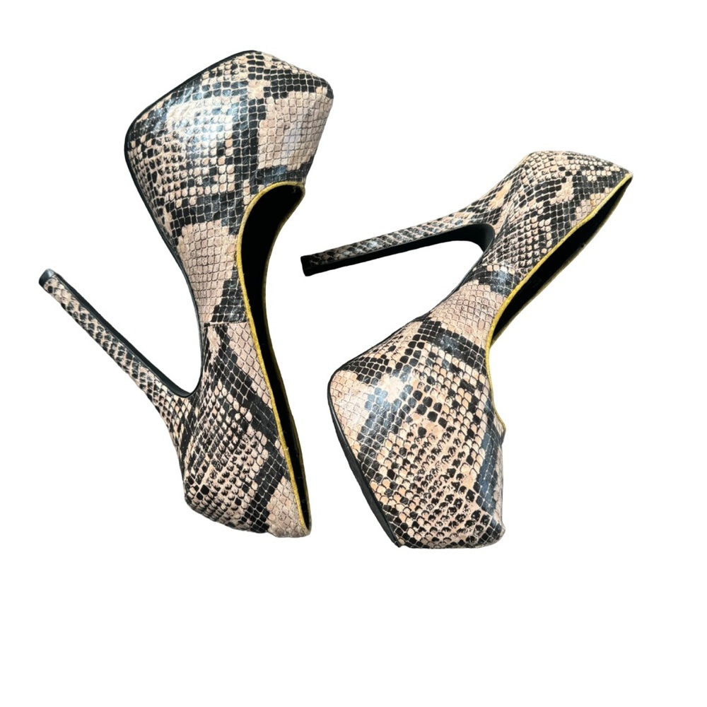 Shoemint Olivia Platform Leopard Print Size 7.5 - image 1